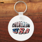 Colorado Picture und USA Text Schlüsselanhänger (Vorderseite)