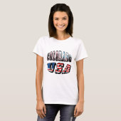 Colorado Picture und USA Text T-Shirt (Vorne ganz)