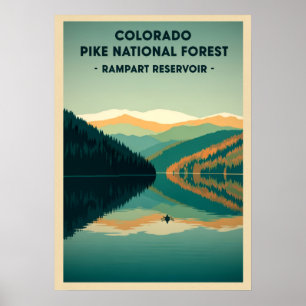 Colorado Pike National Forest - Rampart-Stausee Poster