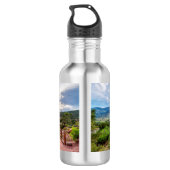 Colorado Pikes Peak Abend Wandern Edelstahlflasche (Rückseite)