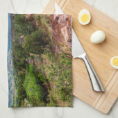 Colorado Pikes Peak Abend Wandern Geschirrtuch (Viertel Falte)