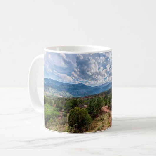 Colorado Pikes Peak Abend Wandern Kaffeetasse (Vorderseite Links)