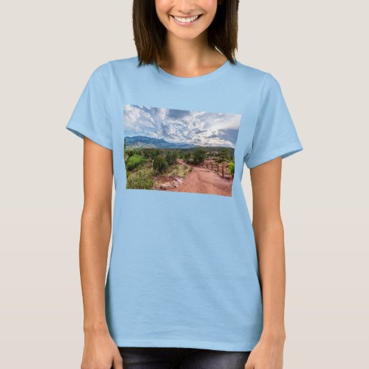 Colorado Pikes Peak Abend Wandern T - Shirt (Vorderseite)