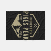 Colorado Pikes Peak Fleecedecke (Vorderseite (Horizontal))