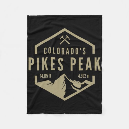 Colorado Pikes Peak Fleecedecke (Vorderseite)