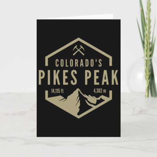 Colorado Pikes Peak  Karte (Vorderseite)