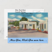 Colorado, Pikes Peak Motel Postkarte (Vorne/Hinten)