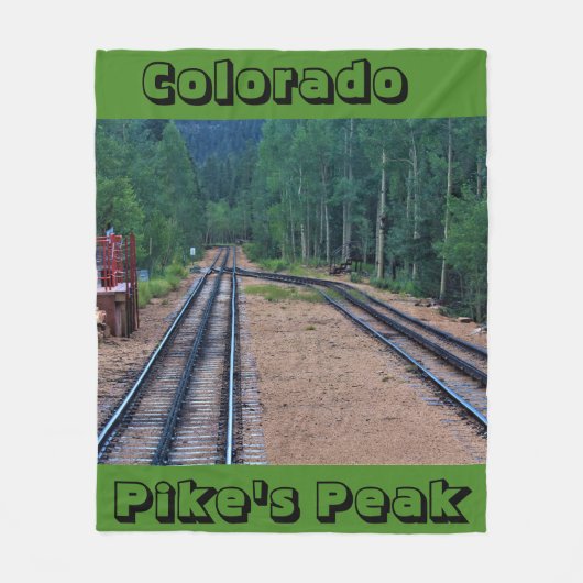 Colorado Pikes Peak THROW BLANKET Fleecedecke (Vorderseite)
