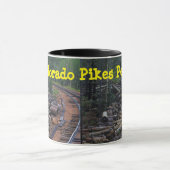 Colorado Pikes Peak Wood Pile Kaffee Tasse (Zentrum)