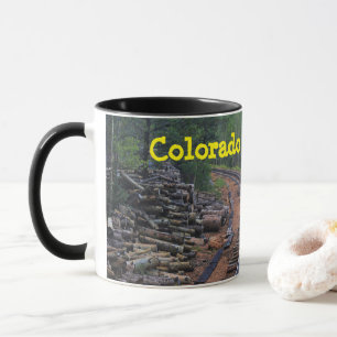 Colorado Pikes Peak Wood Pile Kaffee Tasse