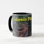 Colorado Pikes Peak Wood Pile Kaffee Tasse (Vorderseite Links)