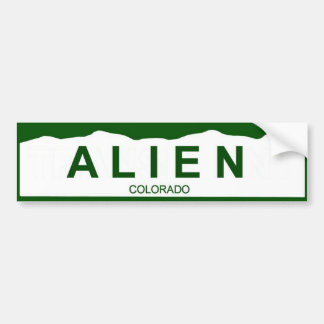 Colorado-Platte neu - ALIEN Autoaufkleber