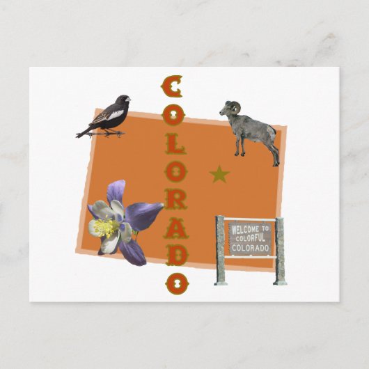 Colorado Postkarte (Vorderseite)