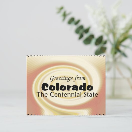 Colorado Postkarte (Stehend Vorderseite)