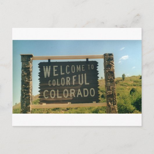 Colorado Postkarte (Vorderseite)
