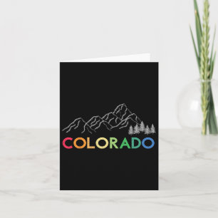 Colorado Pride Wandern Rainbow Retro Vintages Berg Karte