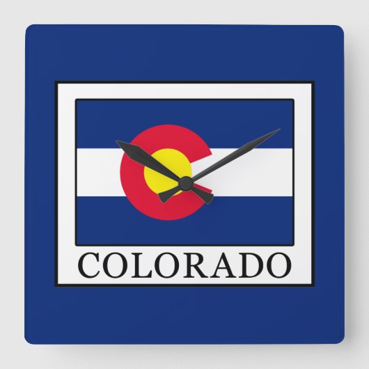 Colorado Quadratische Wanduhr (Vorderseite)
