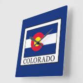 Colorado Quadratische Wanduhr (Winkel)