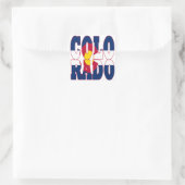 Colorado Quadratischer Aufkleber (Tasche)