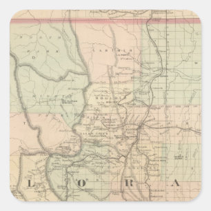 Colorado Quadratischer Aufkleber