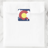 Colorado Quadratischer Aufkleber (Tasche)