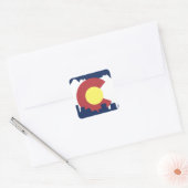 Colorado Quadratischer Aufkleber (Umschlag)