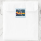 Colorado Quadratischer Aufkleber (Tasche)