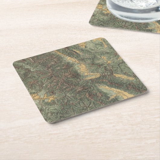 Colorado Rechteckiger Pappuntersetzer (angewinkelt)