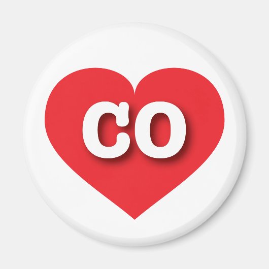 Colorado Red Heart - I Liebe CO Magnet (Vorne)