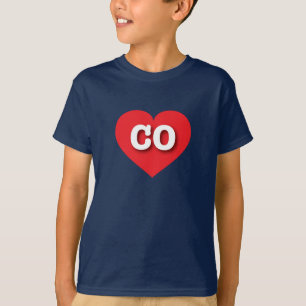 Colorado Red Heart - I Liebe CO T-Shirt