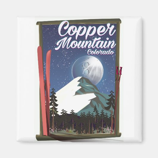 Colorado Reiseplakat Kupferberg Magnet (Vorne)