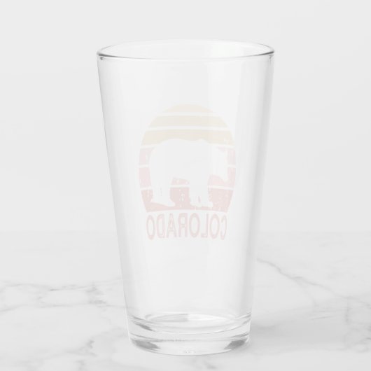 Colorado Retro Bär Glas (Rückseite)