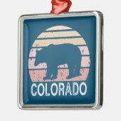 Colorado Retro Bär Ornament Aus Metall (Links)