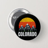 Colorado Retro Sunset Button (Vorne & Hinten)