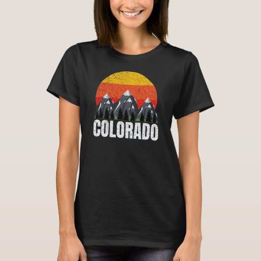 Colorado Retro Sunset T - Shirt (Vorderseite)