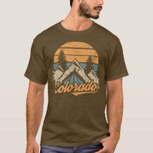Colorado Retro Vintage Berge Albergo Colorado T-Shirt