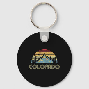 Colorado - Retro Vintage Berge Natur Wandern Schlüsselanhänger