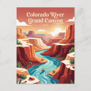 Colorado River Grand Canyon USA Postkarte