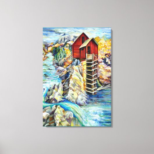 Colorado River Landscape Handgemalt Leinwanddruck (Vorderseite)