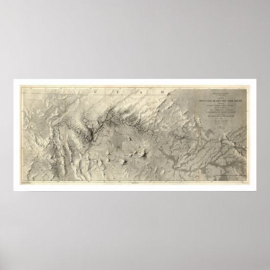 Colorado River Map 1858 Poster (Vorne)
