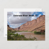 Colorado River, Moab, UT Postkarte (Vorne/Hinten)