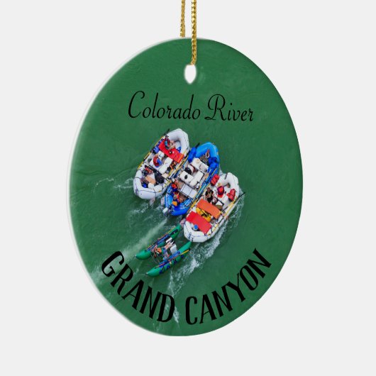 Colorado River Rafting Keramik Ornament (Rechts)