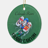Colorado River Rafting Keramik Ornament (Links)