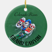Colorado River Rafting Keramik Ornament (Hinten)