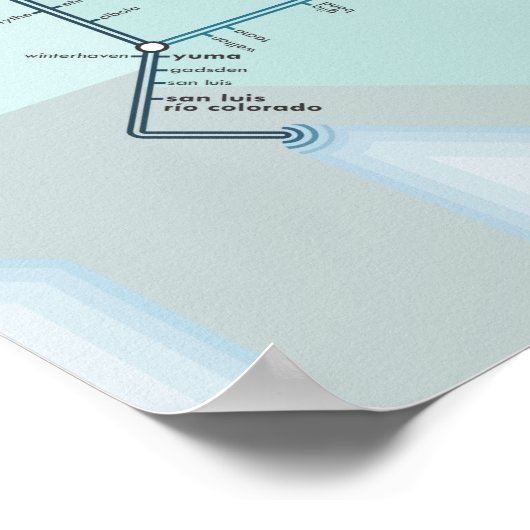 Colorado River System 18" x 24" Poster (Ecke)