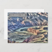 Colorado River Travel Foto Postkarte (Vorne/Hinten)