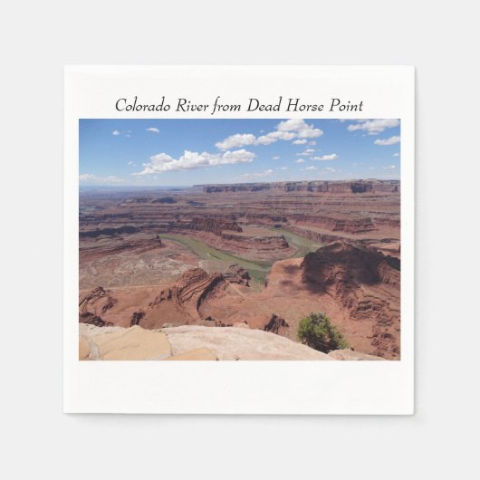 Colorado River von Dead Horse Point Napkins Serviette (Vorderseite)