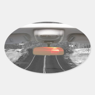 Colorado Road Trip Ovaler Aufkleber