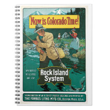 Colorado Rock Island Line Vintage Travel Poster
