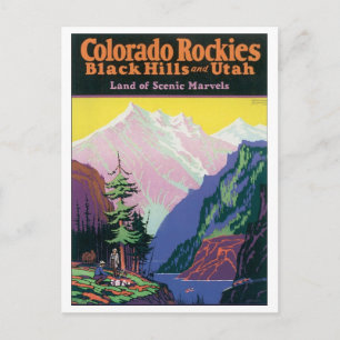 Colorado Rockies Black Hills und Utah Postkarte